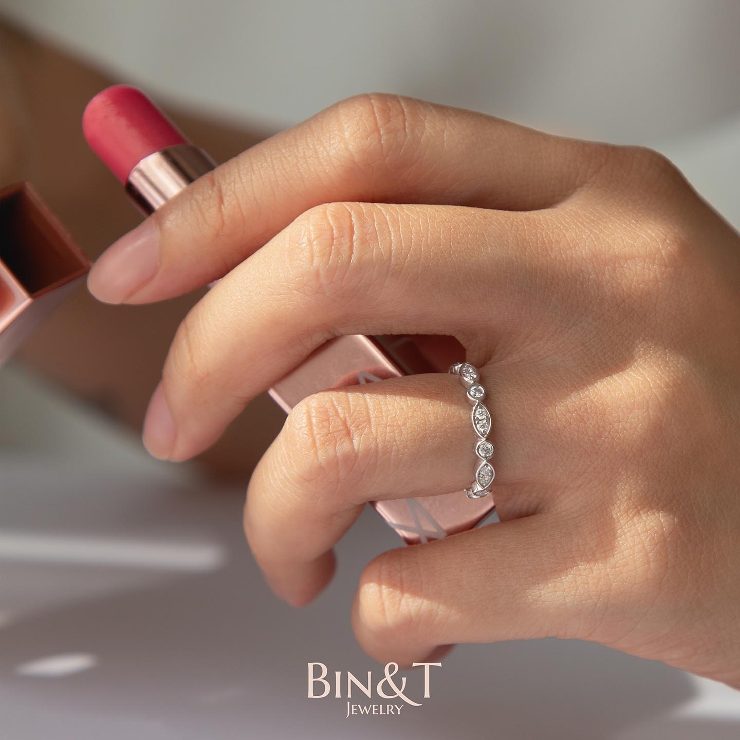 Full Round n' Marquise Eternity Ring