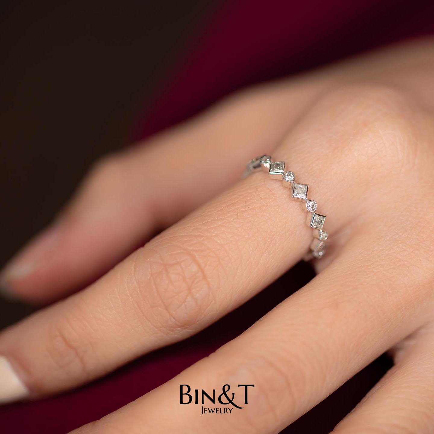 Round n' Princess Eternity Ring