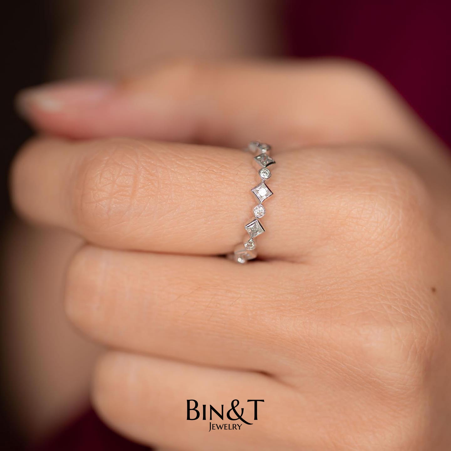 Round n' Princess Eternity Ring