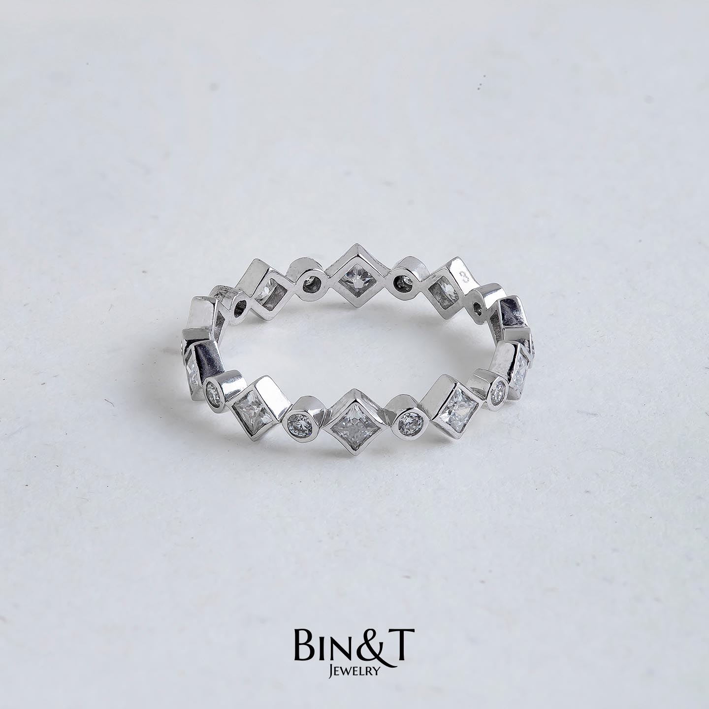 Round n' Princess Eternity Ring