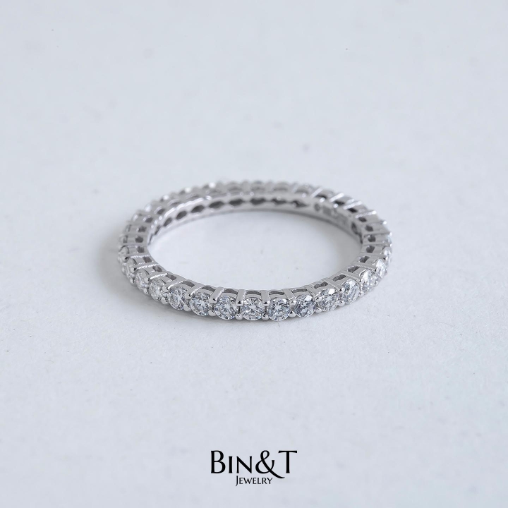 Full Slim Pave Eternity Ring